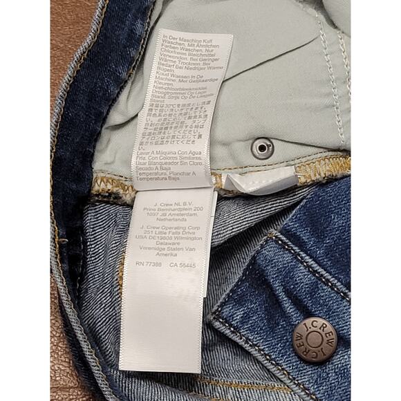 J Crew Denim Shorts XS Pacific Blue Cuffed Reimagined Cotton Minimalist Summer - Picture 10 of 10